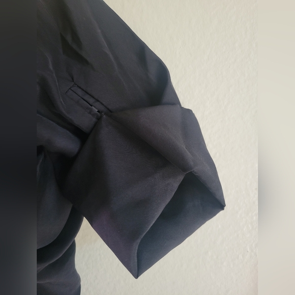 Black COS blouse Tunic Style Size 14 100% Silk - Picture 5 of 12